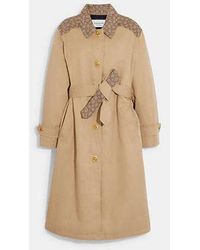 COACH - Signature Turnlock Trench - Lyst