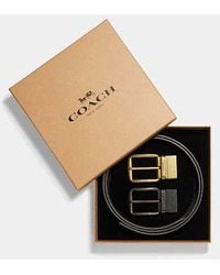 COACH - Boxed Plaque And Harness Buckle Cut To Size Reversible Belt, 38 Mm - Lyst