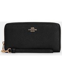 COACH - Long Zip Around Wallet - Lyst