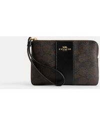 COACH - Corner Zip Wristlet - Lyst