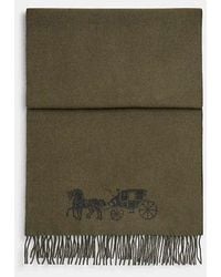COACH - Bufanda extragrande de doble cara - Lyst