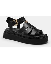 COACH - Lucy Lug Sole Sandal - Lyst