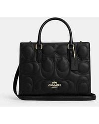 COACH - Maggie Small Tote Bag In Signature Leather - Lyst