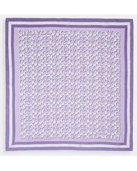 COACH - Signature Print Silk Square Scarf - Lyst