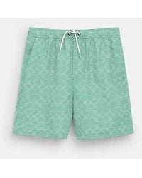 COACH - Signature Swim Trunks - Lyst