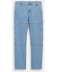 COACH - Relaxed Straight Fit Denim Carpenter Pants - Lyst