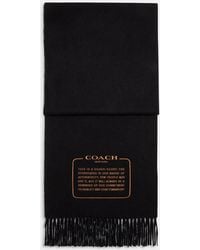 COACH - Embroidered Patch Cashmere Muffler - Lyst
