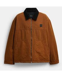 COACH - Work Jacket With Quilted Lining - Lyst