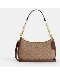 COACH - Teri Schultertasche Aus Signature-Canvas - Lyst