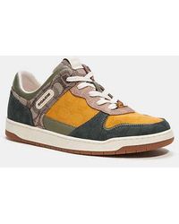 COACH - C201 Sneaker In Mixed Signature Fabric - Lyst