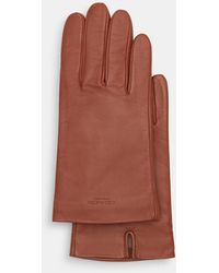 COACH - Leather Tech Gloves - Lyst