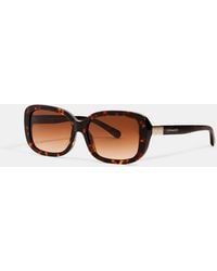 COACH - Signature Rectangle Sunglasses - Lyst