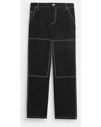 COACH - Relaxed Straight Fit Twill Carpenter Pants - Lyst