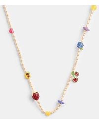 COACH - Fruit Charm Necklace - Lyst