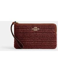 COACH - Large Corner Zip Wristlet - Lyst