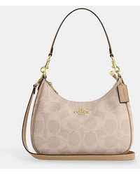 COACH - Teri Hobo Bag In Blocked Signature Canvas - Lyst