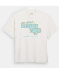 COACH - New York T-shirt In Organic Cotton - Lyst