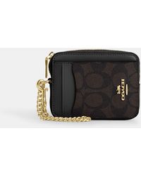 COACH - Zip Card Case - Lyst