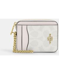 COACH - Zip Card Case - Lyst