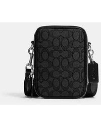 COACH - Stanton Crossbody In Signature Jacquard - Lyst