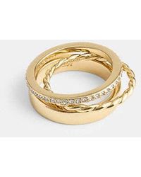 COACH - Delicate Ring Set - Lyst