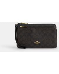 COACH - Double Zip Wallet - Lyst