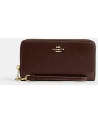 COACH - Long Zip Around Wallet - Lyst