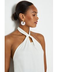 coast clemence halter dress