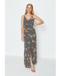 coast rockafella print maxi dress