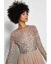 coast ariel sequin maxi dress