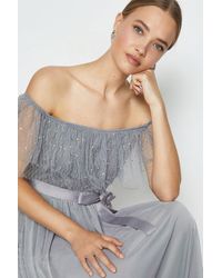 coast black suze bardot maxi dress