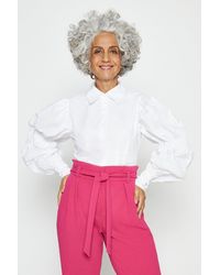 coast shailene puff sleeve dress