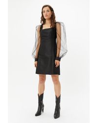 coast green poppy spot jacquard dress