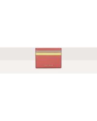 Coccinelle - Kartenetui aus genarbtem Leder Metallic Tricolor - Lyst