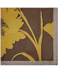 Coccinelle - Silk Foulard Maxi Flower - Lyst