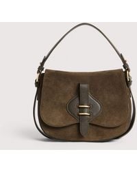 Coccinelle - Suede And Micro Grained Leather Handbag Mavery Small - Lyst