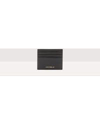 Coccinelle - Grainy Leather Card Holder Metallic Soft - Lyst