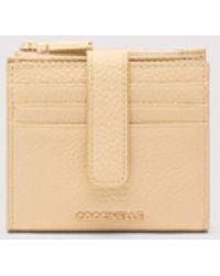 Coccinelle - Small Grained Leather Wallet Metallic Medium - Lyst
