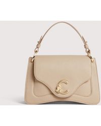 Coccinelle - Grained Leather Handbag C-Me Small - Lyst