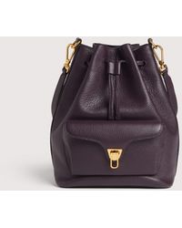 Coccinelle - Grained Leather Bucket Bag Beat Generation Medium - Lyst