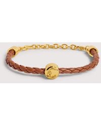 Coccinelle - Grained Leather Bracelet C-Me Sphere - Lyst