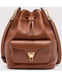Coccinelle - Beuteltasche Aus Genarbtem Leder Beat Generation Medium - Lyst