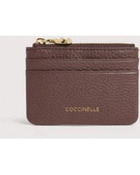 Coccinelle - Grained Leather Card Holder C-Me Small - Lyst