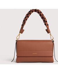 Coccinelle - Two-Sided Leather Shoulder Bag Boheme Grana Double Small - Lyst
