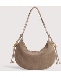 Coccinelle - Suede Shoulder Bag Thess Small - Lyst
