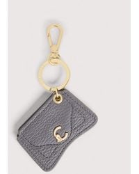 Coccinelle - Grained Leather Key Ring C-Me - Lyst