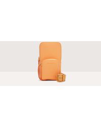 Coccinelle - Grained Leather Phone Holder Pixie - Lyst