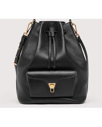 Coccinelle - Beuteltasche Aus Genarbtem Leder Beat Generation Large - Lyst