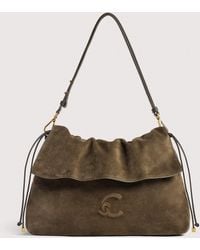 Coccinelle - Suede Shoulder Bag Lidia Medium - Lyst