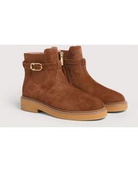 Coccinelle - Suede Ankle Boots C-Saddle - Lyst